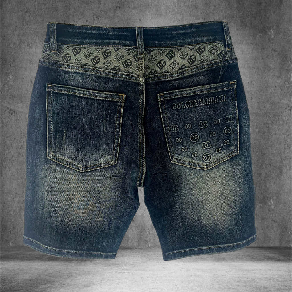 Quần Short Jean Nam Form Đứng Trẻ Trung, Cá Tính -D542