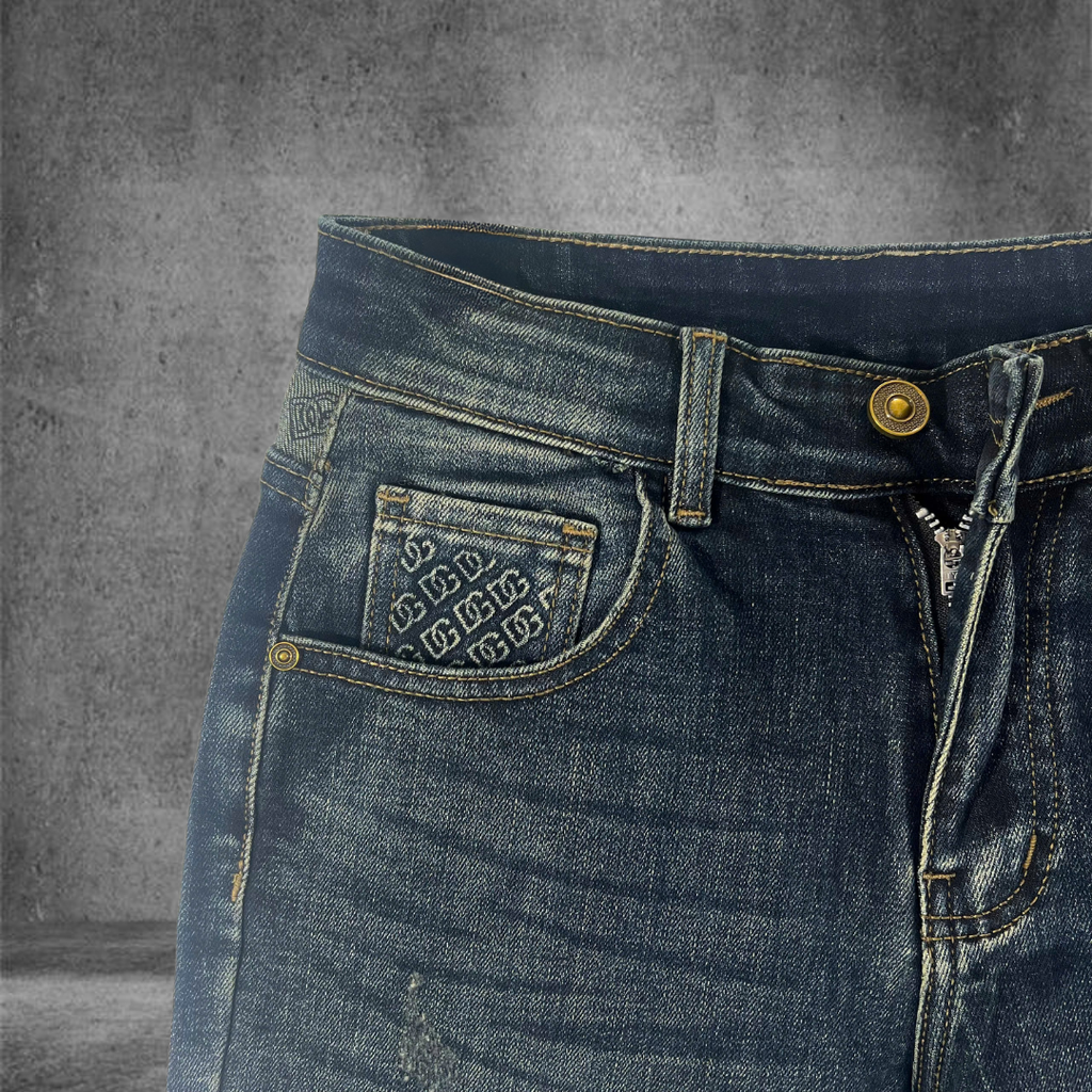Quần Short Jean Nam Form Đứng Trẻ Trung, Cá Tính -D542
