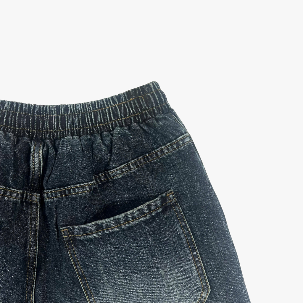 Quần Short Jean Nam Form Đứng Trẻ Trung, Cá Tính - F402