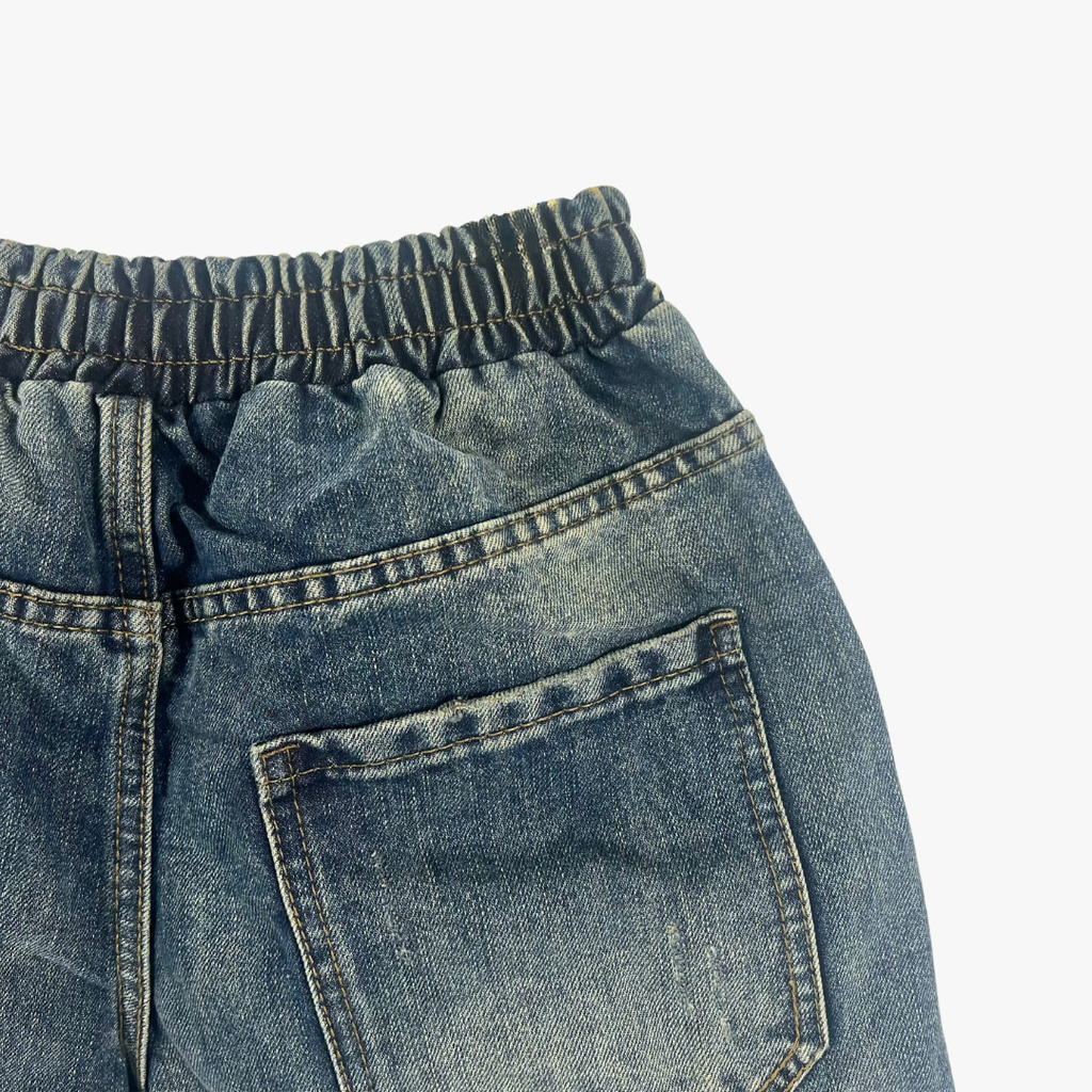 Quần Short Jean Nam Form Đứng Trẻ Trung, Cá Tính - F403