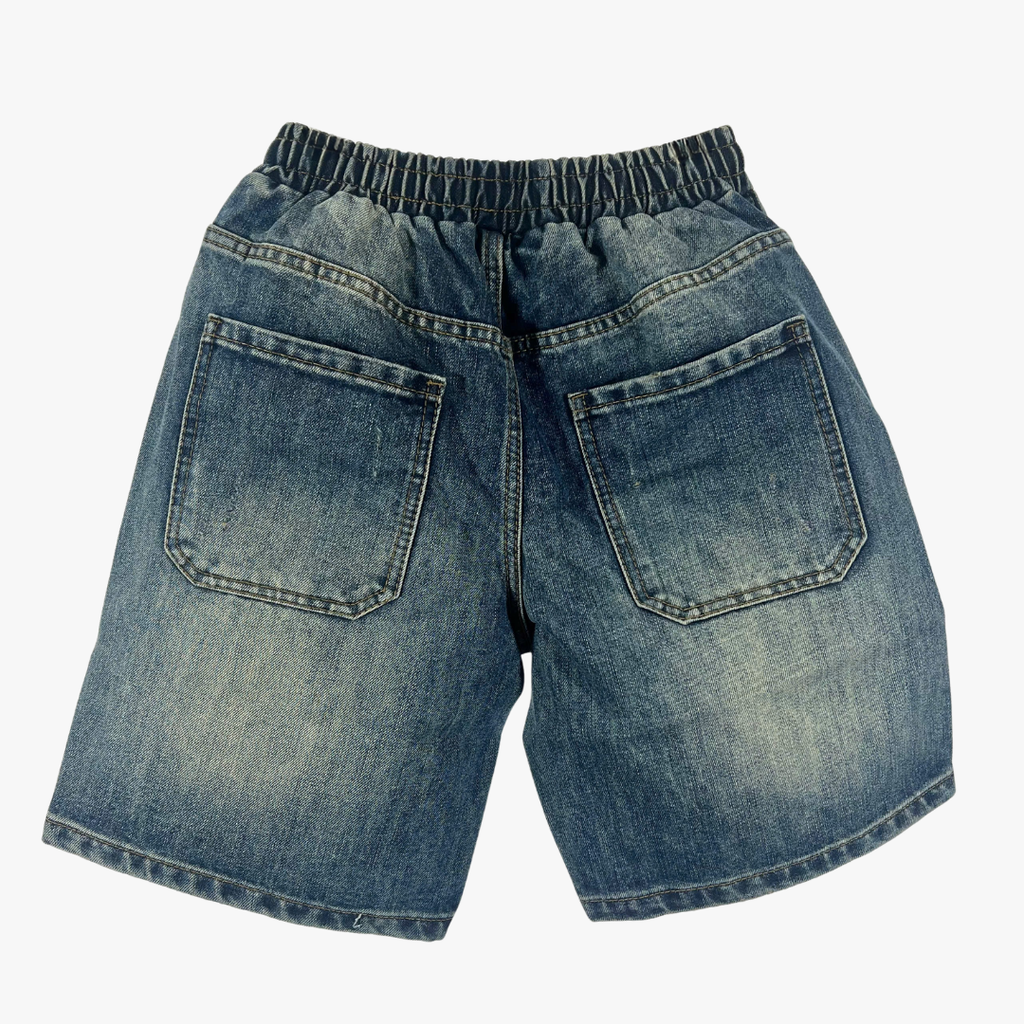 Quần Short Jean Nam Form Đứng Trẻ Trung, Cá Tính - F408
