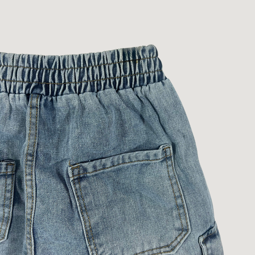 Quần Short Jean Nam Form Đứng Trẻ Trung, Cá Tính - QS501