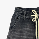 Quần Jeans Dài Nam Túi In Logo – Xanh Wash Cổ Điển, Dáng Suông - 2596