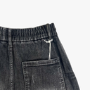 Quần Jeans Dài Nam Túi In Logo – Xanh Wash Cổ Điển, Dáng Suông - 2596