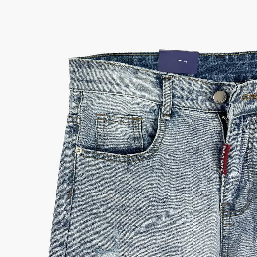 Quần Jean Nam Ống Đứng Trẻ Trung Slim Fit 2025 - 2216
