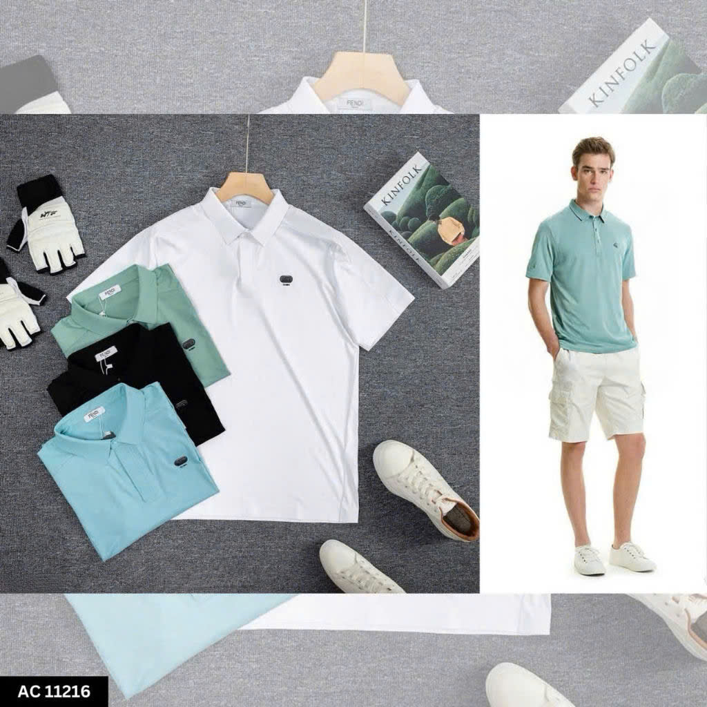 Áo Polo Nam Cao Cấp Slim Fit Cotton Co Giãn – Tối Giản, Lịch Lãm -