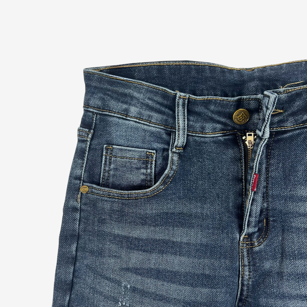 Quần Jeans Nam Slim Fit – Denim Co Giãn, Phong Cách Hiện Đại - 0377
