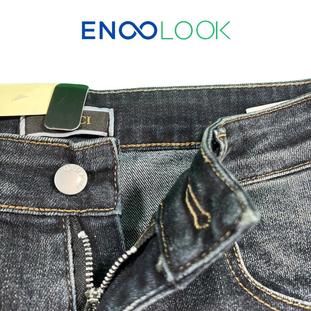 Quần Short Jeans Nam Xanh Đậm Gấu Xắn Thời Trang 