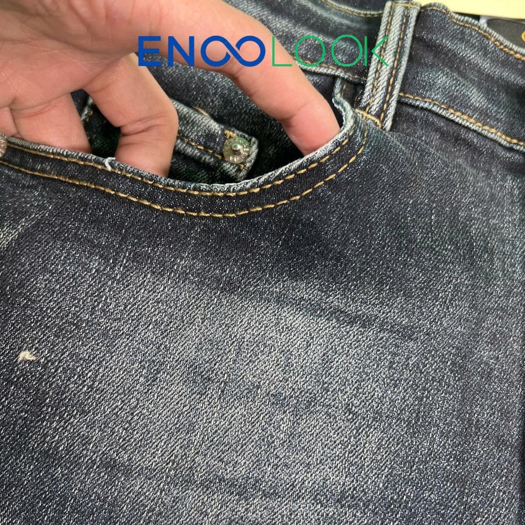 Quần Short Jeans Nam Xanh Đậm Gấu Xắn Thời Trang 
