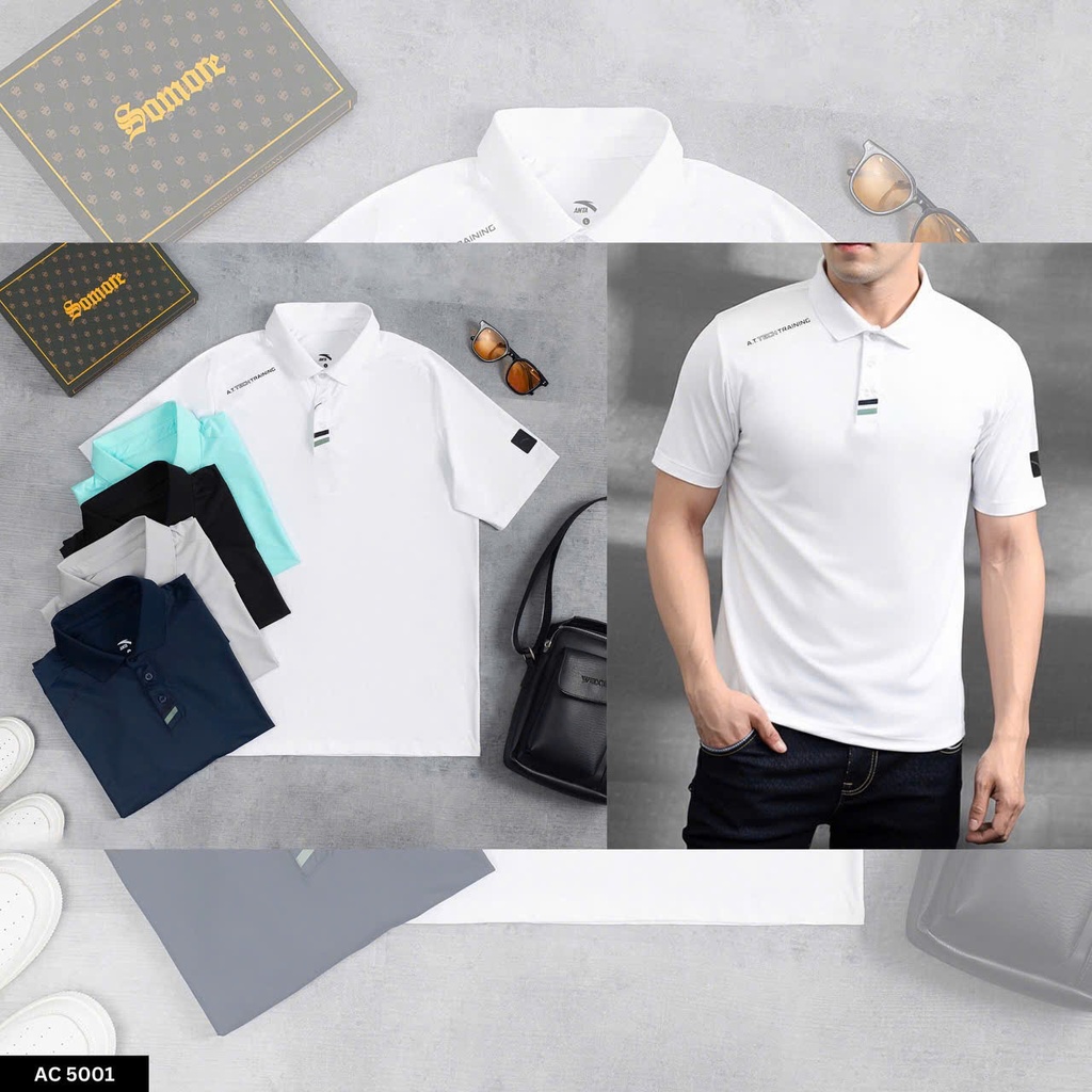 Áo Polo Nam Cao Cấp Slim Fit Cotton Co Giãn – Tối Giản, Lịch Lãm - AC5001