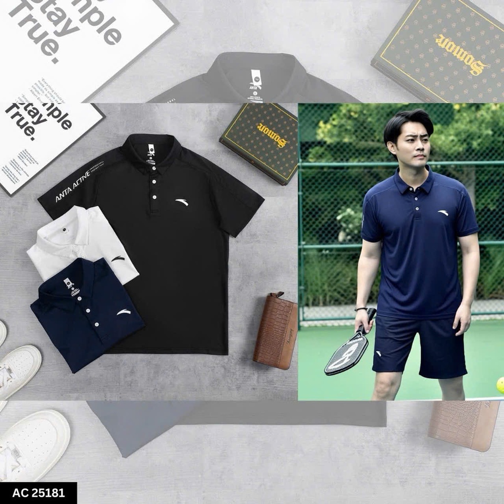 Áo Polo Nam Cao Cấp Slim Fit Cotton Co Giãn – Tối Giản, Lịch Lãm - AC25181