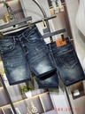 Quần short jeans nam xanh đậm slimfit cá tính-F248-288-283