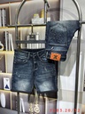 Quần short jeans nam xanh đậm slimfit cá tính-F248-288-283