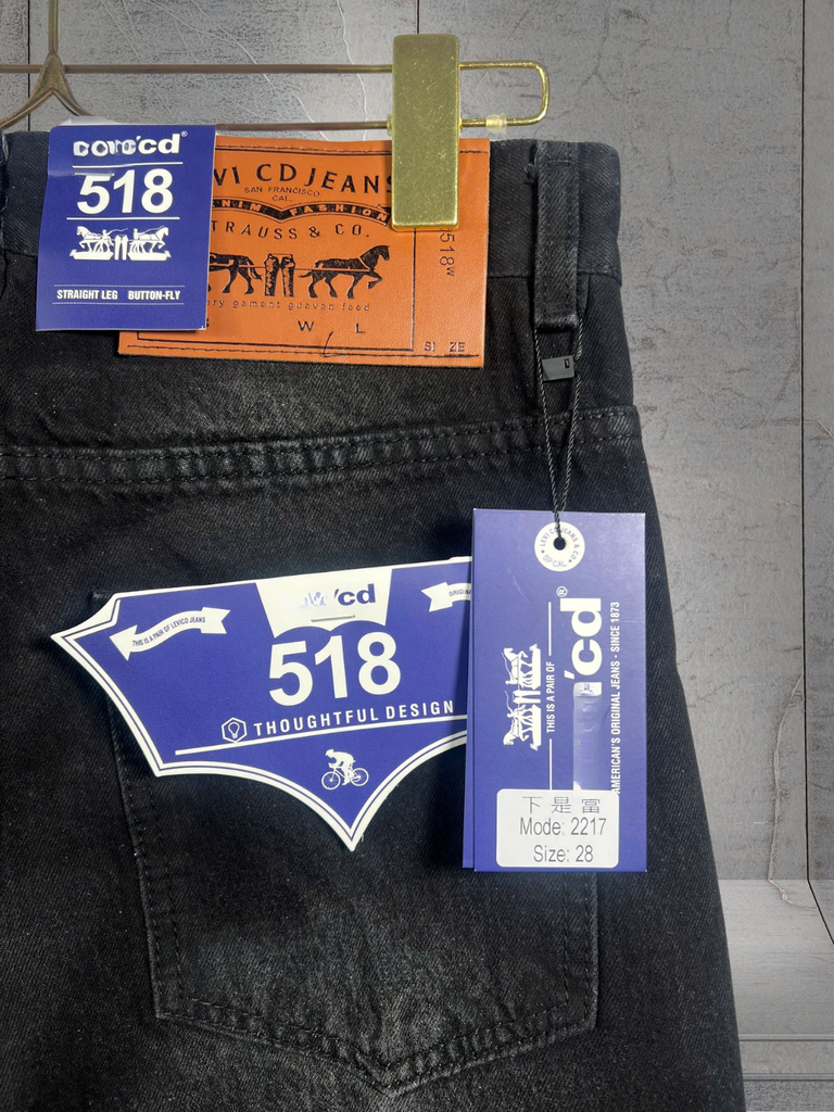 Quần Jean Nam 2217 Ống Đứng Wash Xám Đậm – Form Slim Fit Thời Trang
