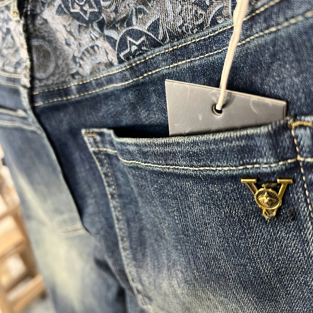 Quần Short Jean Nam Lưng Thêu Cách Điệu -TC050 | Form Chuẩn, Jean Co Giãn 