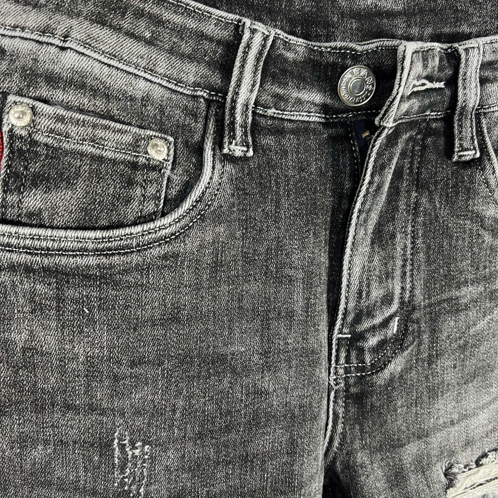 QUẦN SHORT JEANS NAM RÁCH CÁ TÍNH - TRENDY 2025 -XVP104 