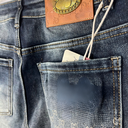 Quần short jean nam đen rách phong cách - hu2206