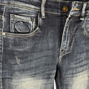 Quần Jean Short Nam Wash Bạc Form Regular - 6936 