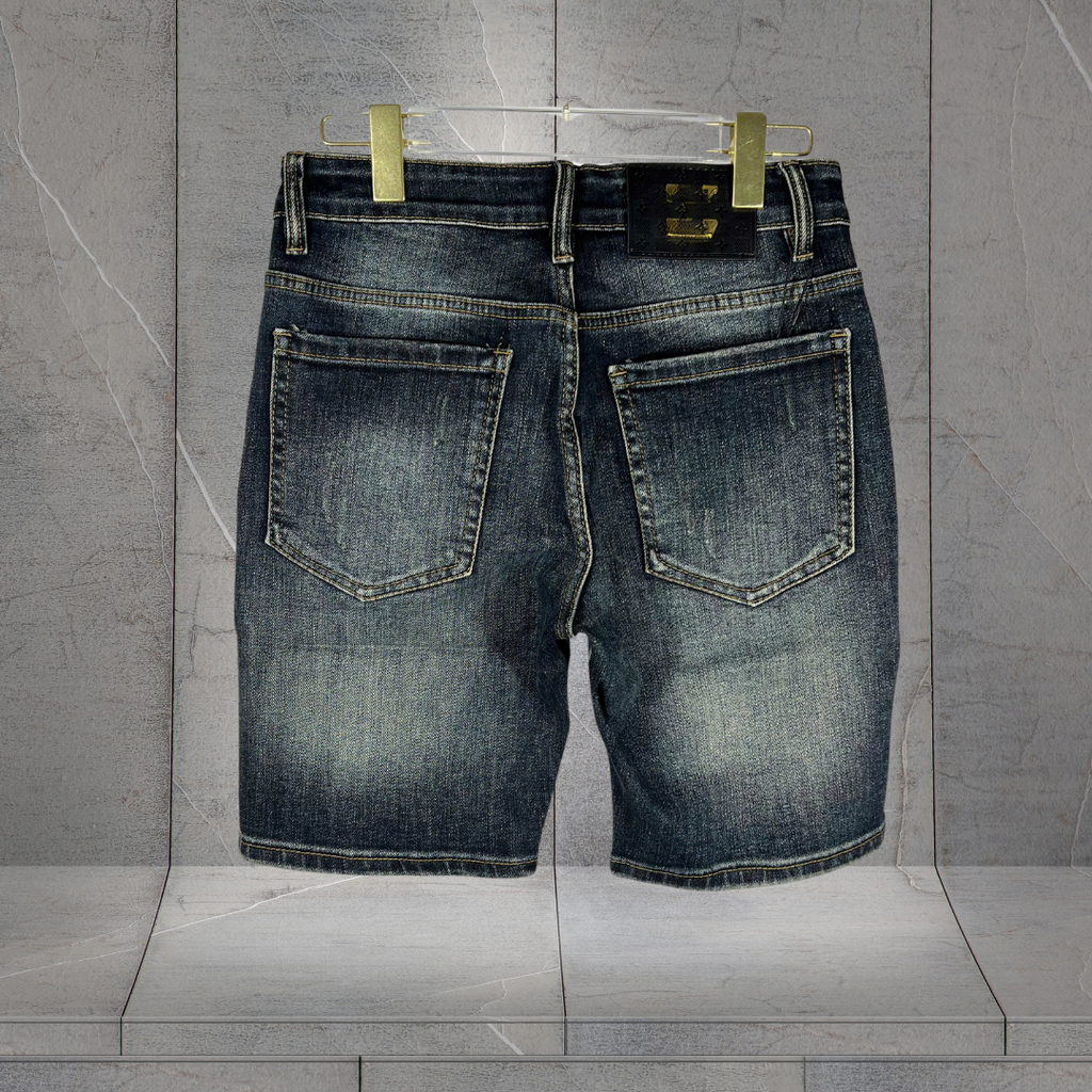 Quần Short Jean Nam Wash Xanh Nhạt Trẻ Trung - D408
