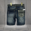 Quần Short Jean Nam Xanh Đậm Thiết Kế Đơn Giản - D335 
