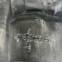 Quần Short Jean Nam Phối Charm Cá Tính - HU2144