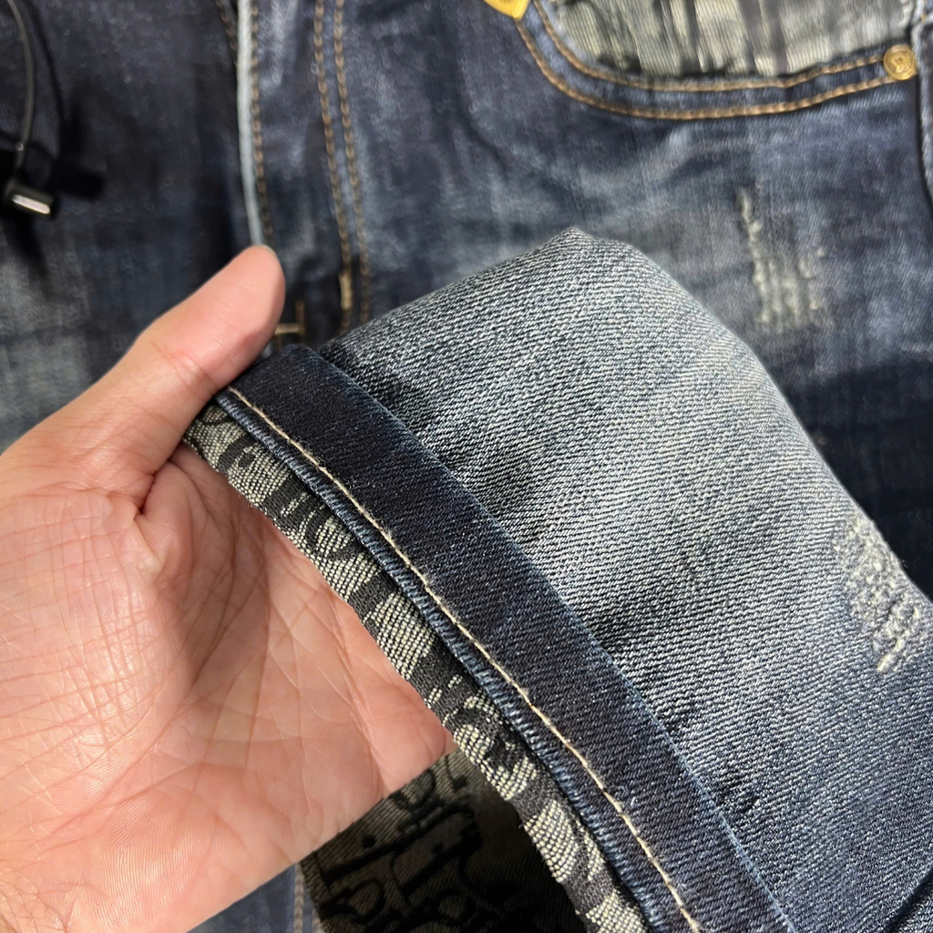 Quần Short Jean Nam Phong Cách Streetwear Cá Tính - HU2087 
