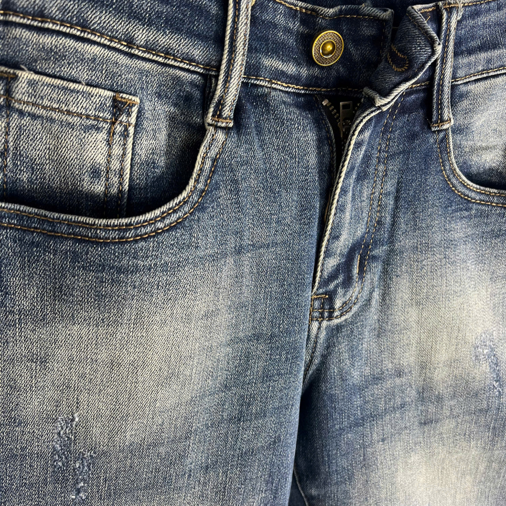 Quần Short Jean Nam Form Đứng Trẻ Trung Cá Tính - D254