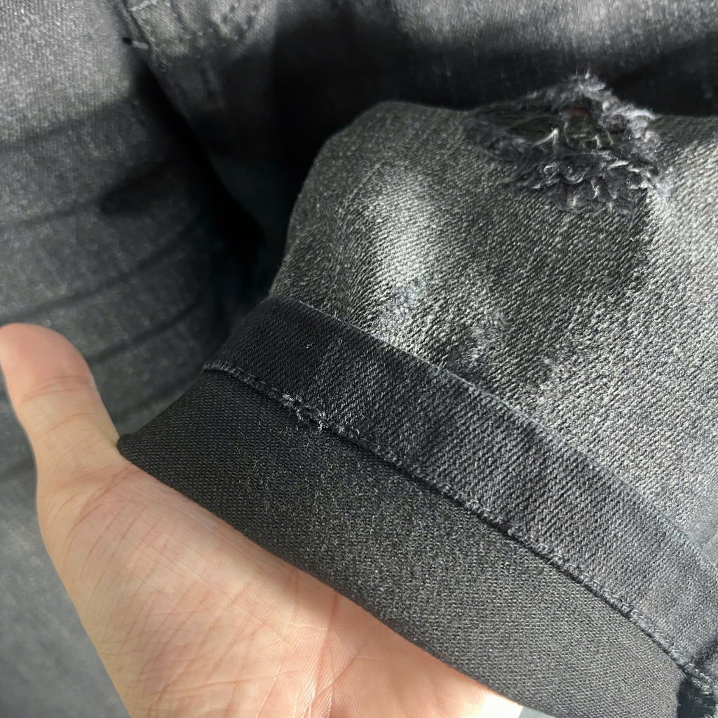 Quần Short Jean Nam Form Đứng Trẻ Trung, Cá Tính - 7032