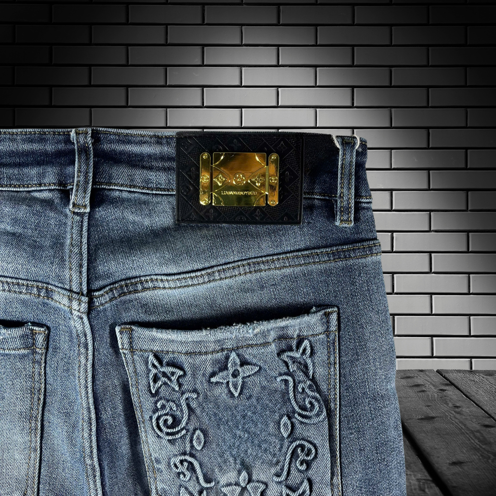 Quần Short Jean Nam Form Đứng Trẻ Trung, Cá Tính - 6948 