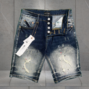 Quần Short Jean Nam Rách Bụi – Chất Streetwear Cá Tính - R220