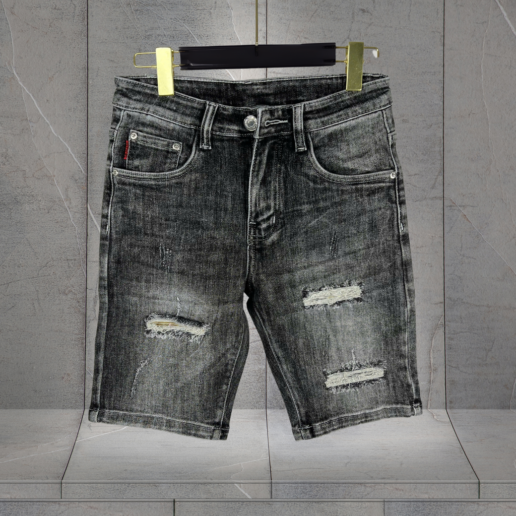 QUẦN SHORT JEANS NAM RÁCH CÁ TÍNH - TRENDY 2025 -XVP104 