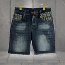 Quần Short Jean Nam Phong Cách Streetwear Cá Tính - HU2087 