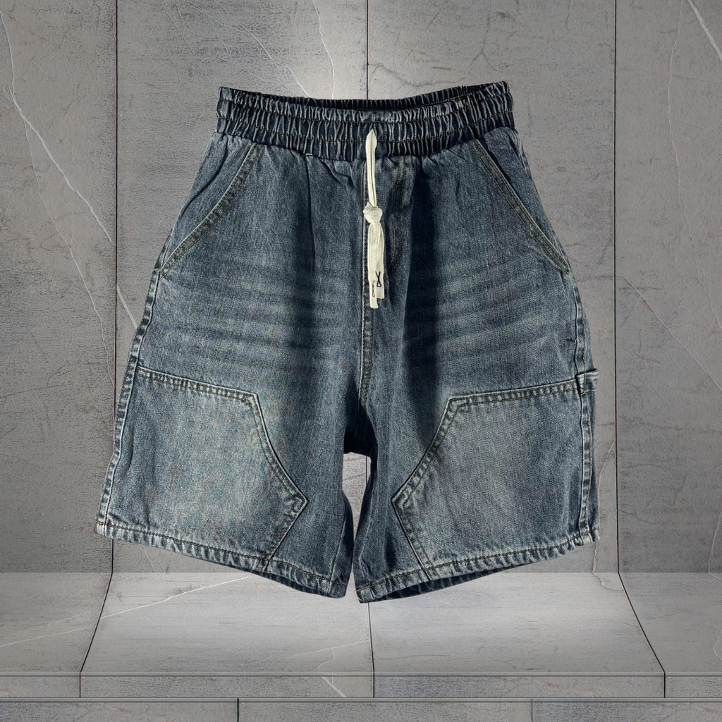 Quần Short Jean Nam Form Đứng Trẻ Trung, Cá Tính -514