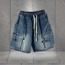Quần Short Jean Nam Form Đứng Trẻ Trung, Cá Tính - F371