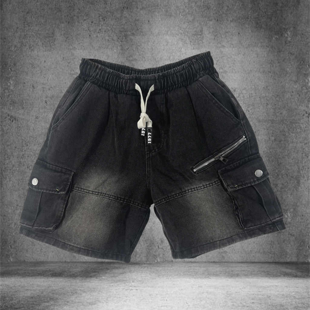 Quần Short Jean Nam Form Đứng Trẻ Trung, Cá Tính -QS625