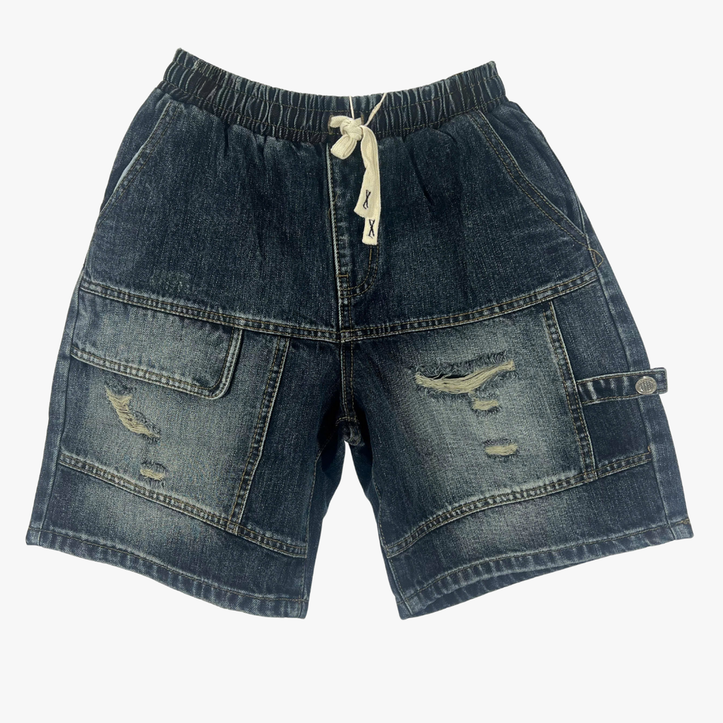 Quần Short Jean Nam Form Đứng Trẻ Trung, Cá Tính - F402