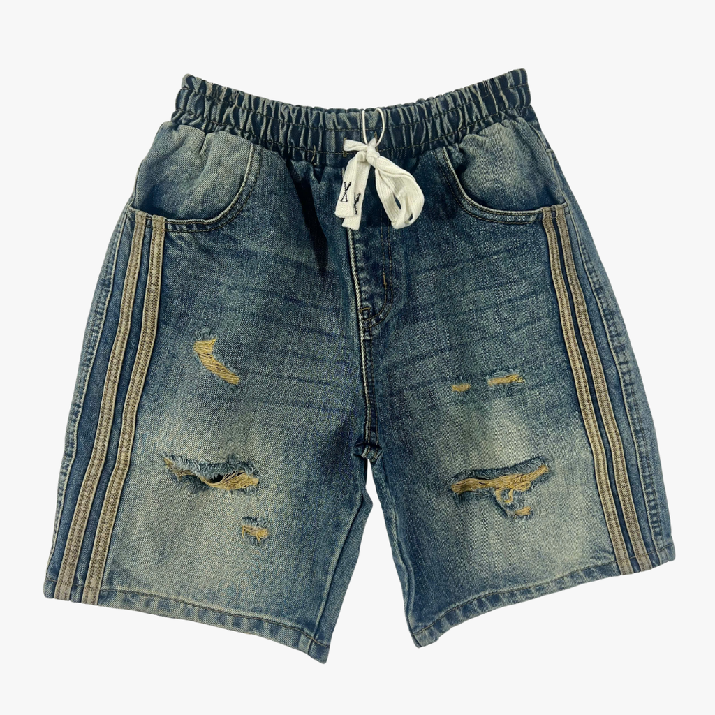 Quần Short Jean Nam Form Đứng Trẻ Trung, Cá Tính - F403