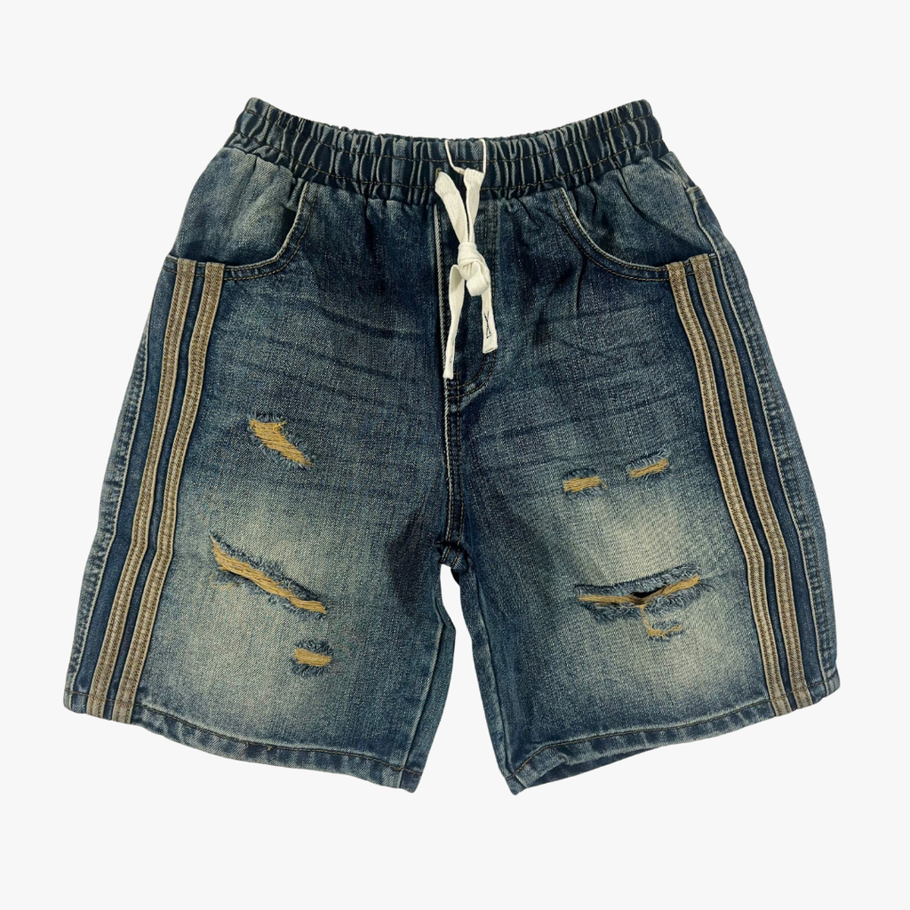 Quần Short Jean Nam Form Đứng Trẻ Trung, Cá Tính - F408
