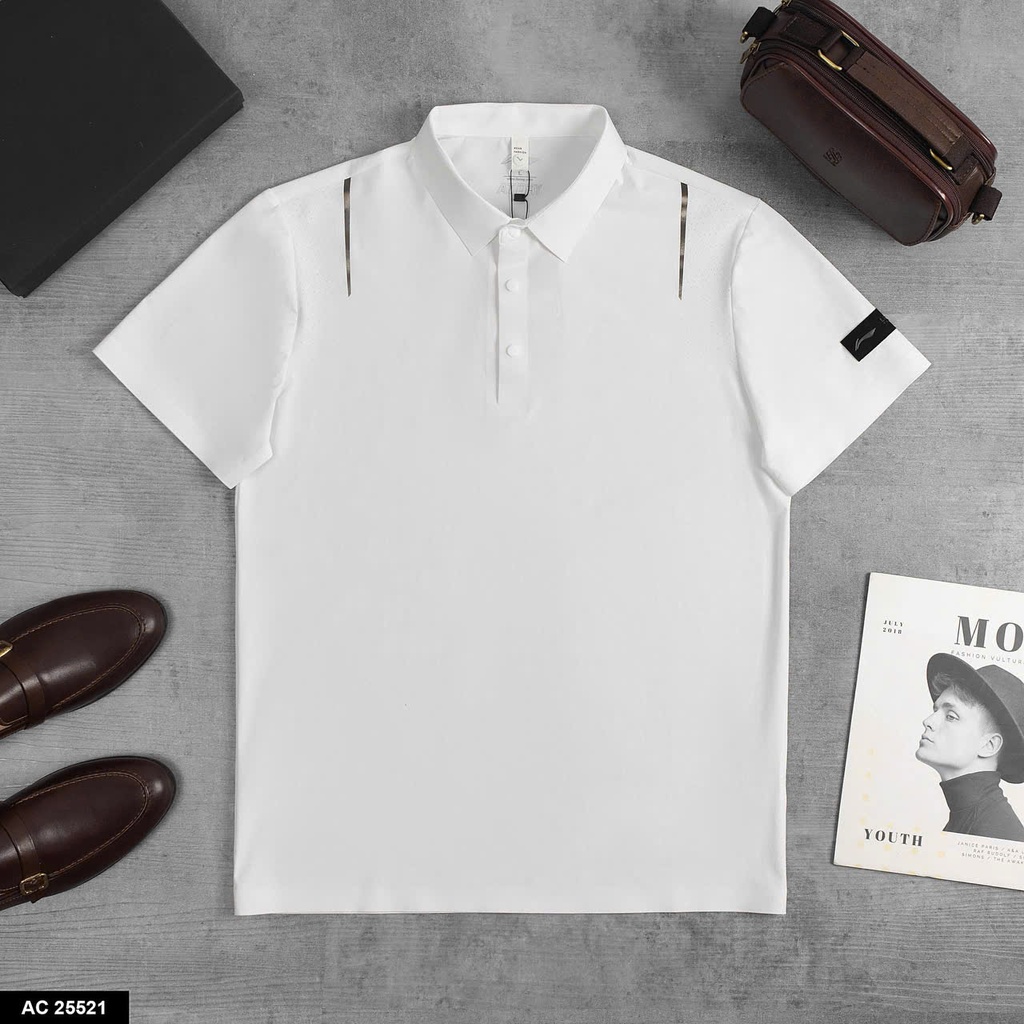Áo Polo Nam Cao Cấp Slim Fit Cotton Co Giãn – Tối Giản, Lịch Lãm - AC25521