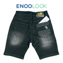 Quần short jean nam đen wash thời trang cao cấp-D299