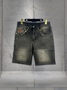 Quần Short Jean Nam lờ vê Wash Nhẹ – Form Regular Fit Cá Tính-HU2115