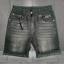 Quần Jean Short Nam Logo Nổi Phong Cách Dạo Phố - HU2161