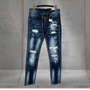 Quần Jean Nam Rách Cá Tính Phối Sơn Streetwear - DQ629 