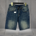 Quần Short Jean Nam Lưng Thêu Cách Điệu -TC050 | Form Chuẩn, Jean Co Giãn 