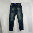 Quần Jean Nam Dáng Slim Wash Xanh Cổ Điển - JB590