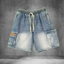 Quần Short Jean Nam Form Đứng Trẻ Trung, Cá Tính - F385